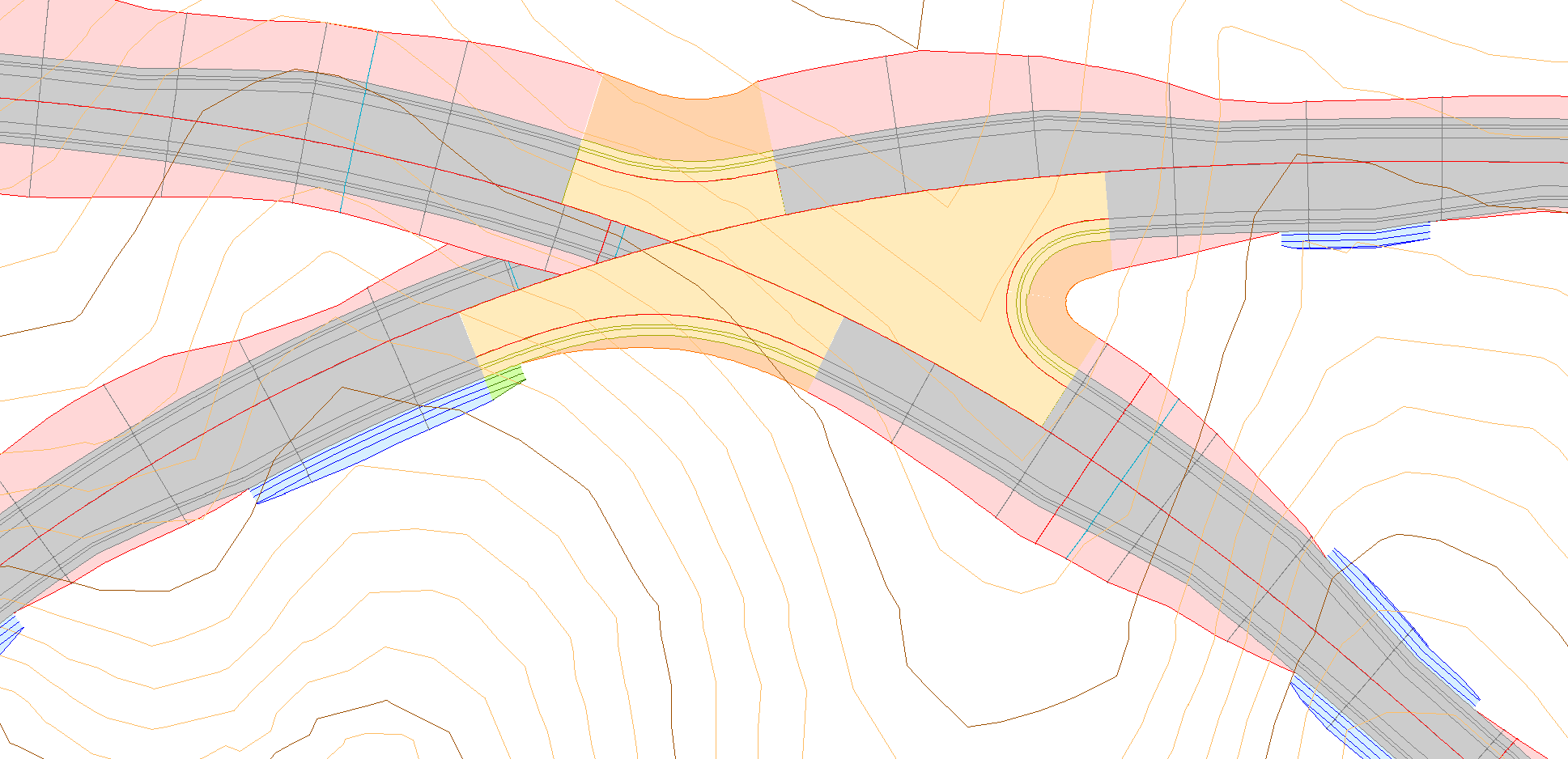 Trazado - Entronques - Caso práctico – Cruce - Definición entronque 3, resultado