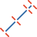 Dibujo - Lineas - Dividir, icono