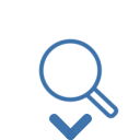 Vistas - Zoom - Desplazamiento pequeño abajo, icono