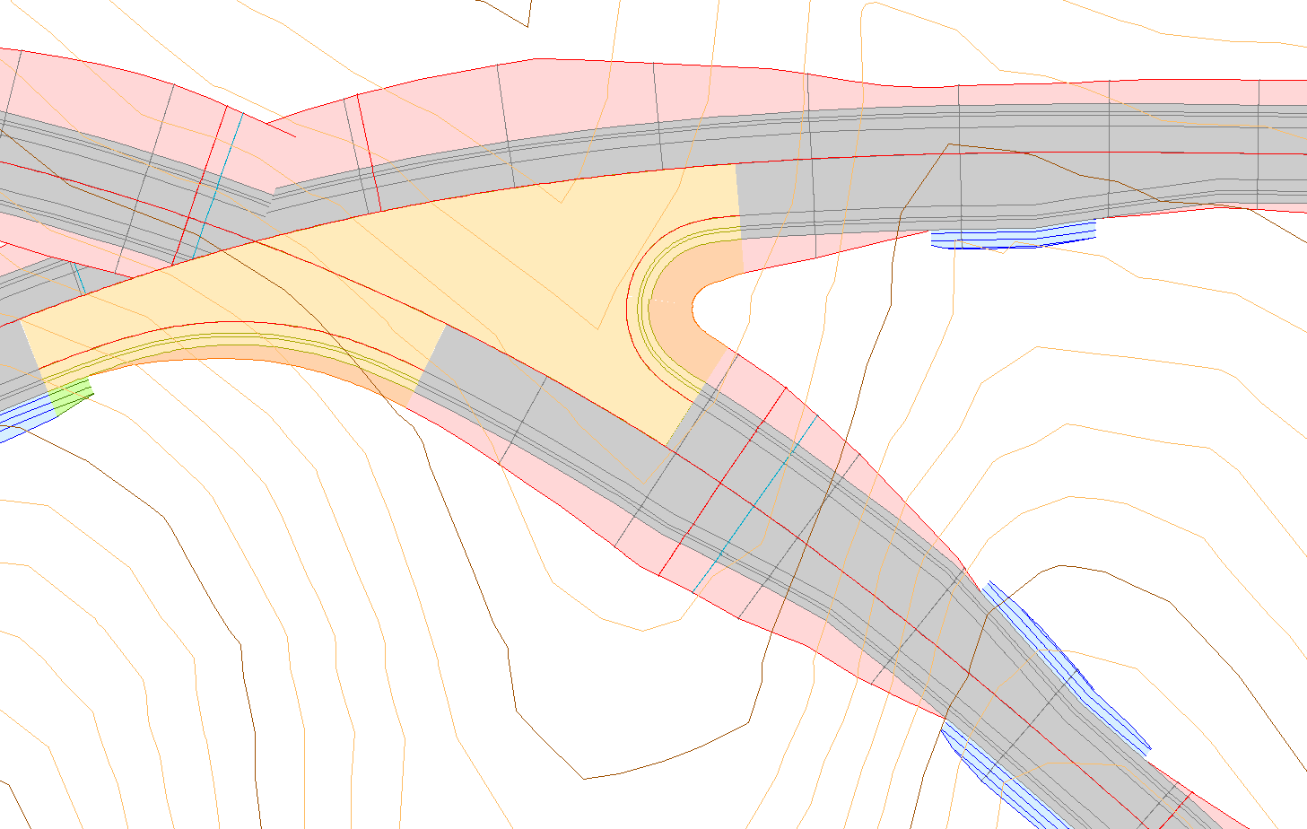 Trazado - Entronques - Caso práctico – Cruce - Definición entronque 2, resultado