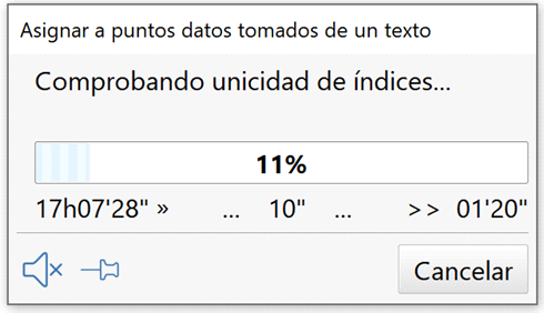 Edición - Levantamiento - Puntos - Asignar datos, seguimiento duplicidades