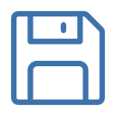 Introducción - Interface de usuario - Zonas de trabajo - Barra superior de opciones generales - Guardar, icono