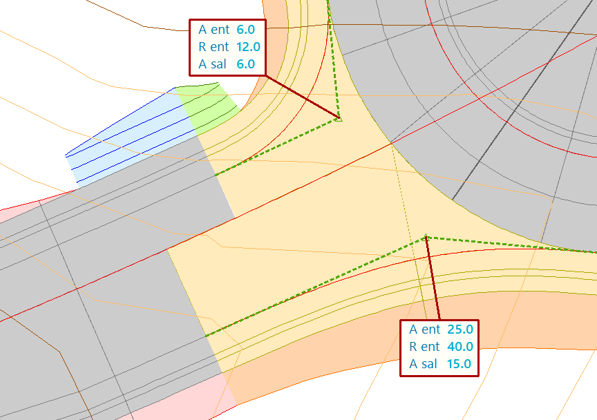 Vista 2D - Alineaciones - Editor de estilos, otras opciones, ver enlaces interiores, resultado