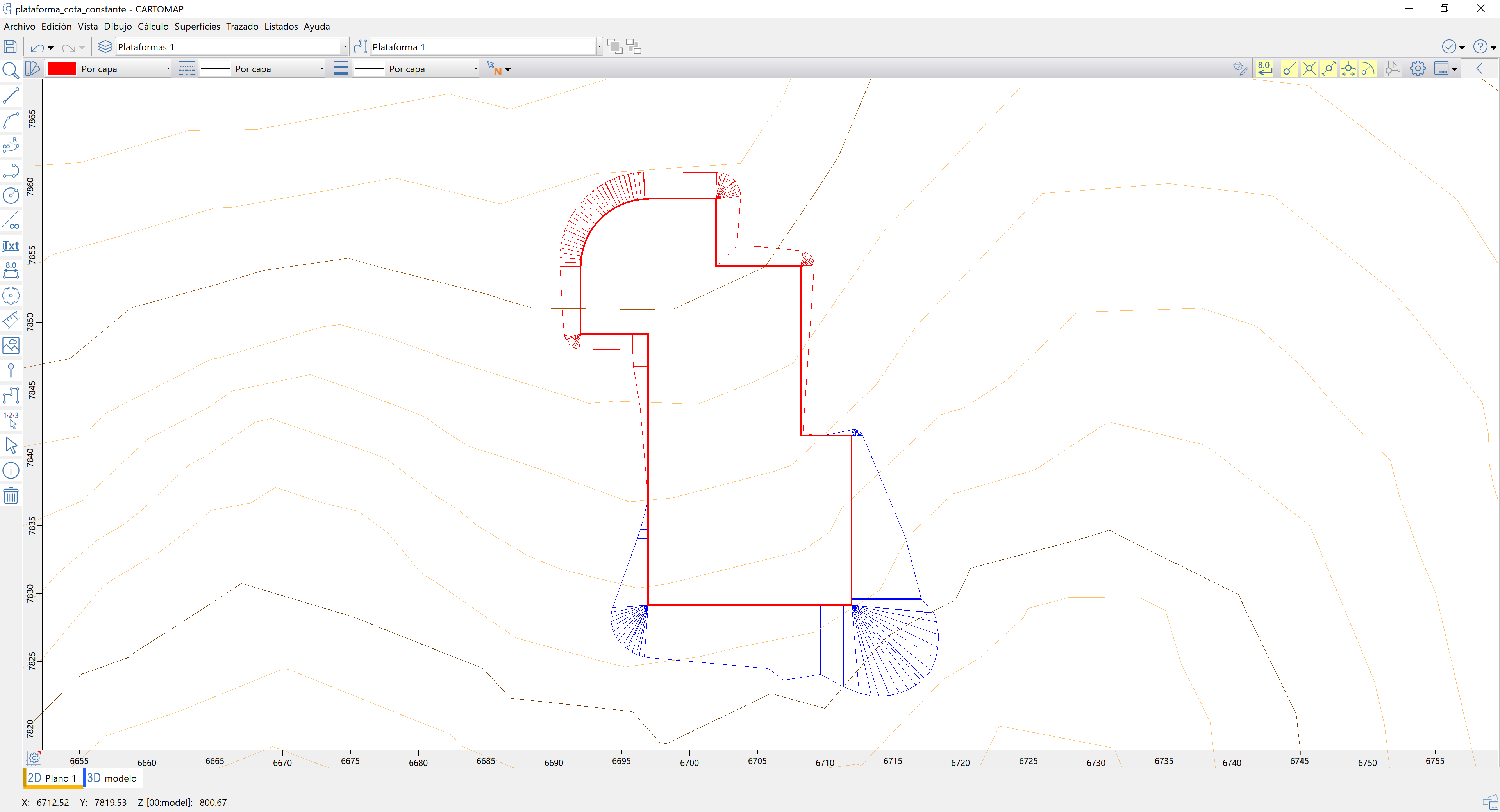 Cubicaciones - Plataformas, cota constante, quads