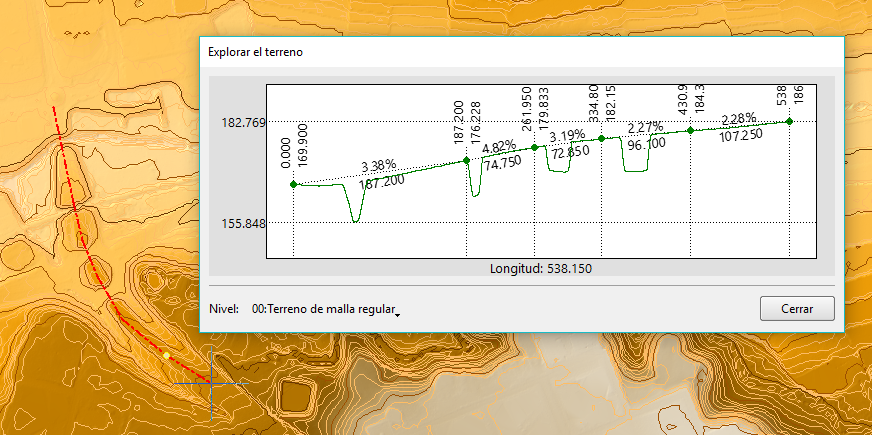 Superficies - Explorador de terrenos de malla