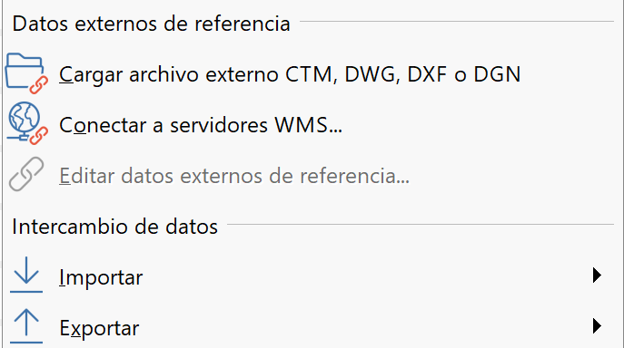 Edición - Preferencias, dialog - presentación, separadores con texto