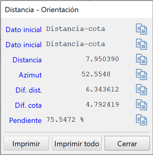 CAD - Información - Entre dos puntos en perfiles