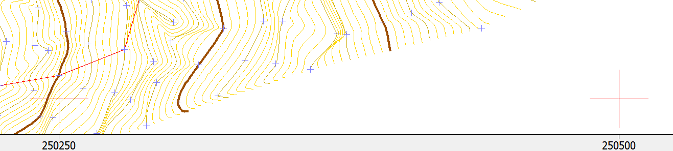 Vista 2D - Configuración, marcas de posicionamiento, ejemplo marcas simples