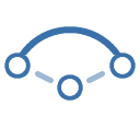 Dibujo - Arcos - Centro y extremos, icono