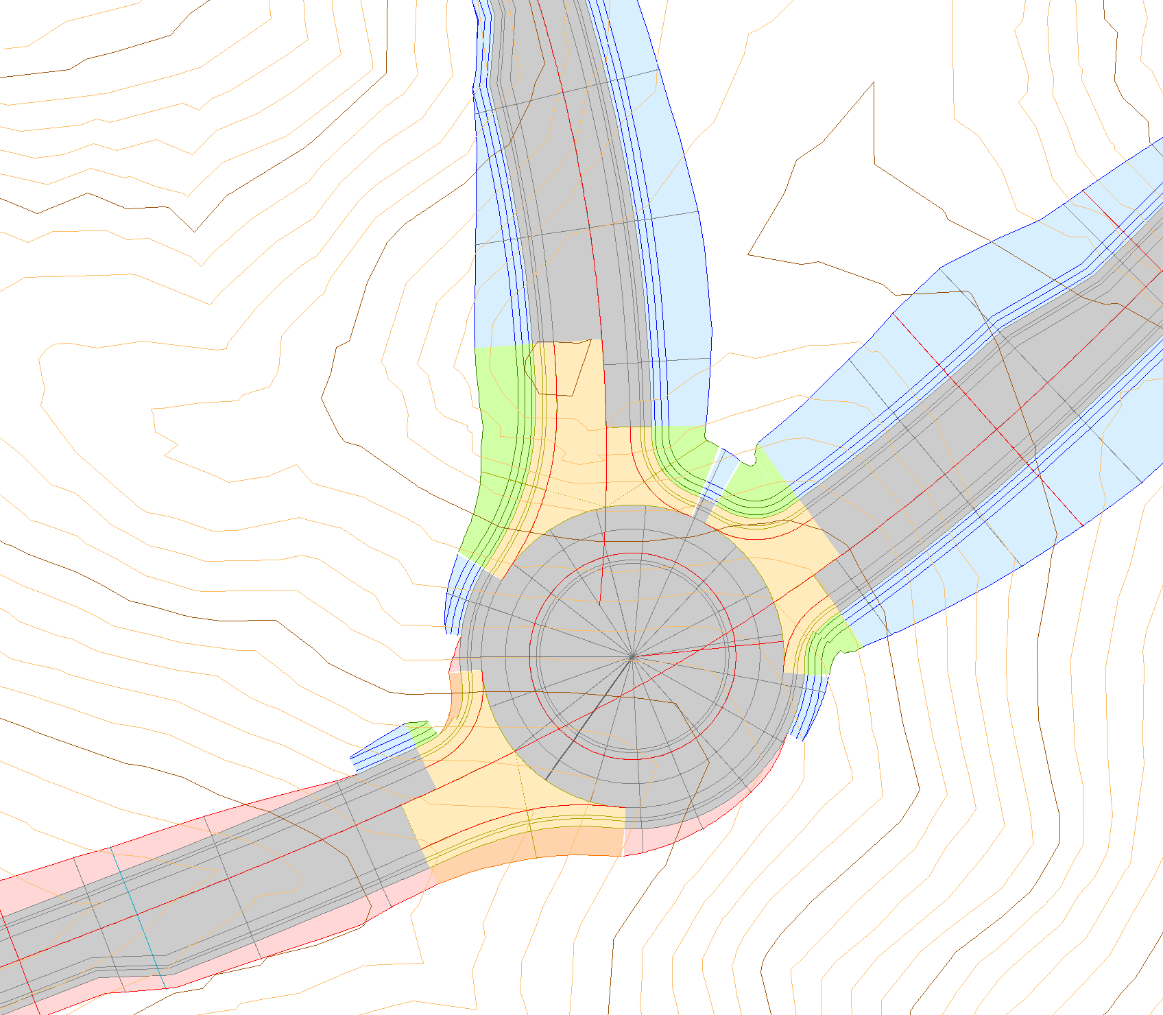 Trazado - Entronques - Caso práctico – Rotonda - Resultado final