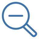 Vistas - Zoom - Reducir, icono