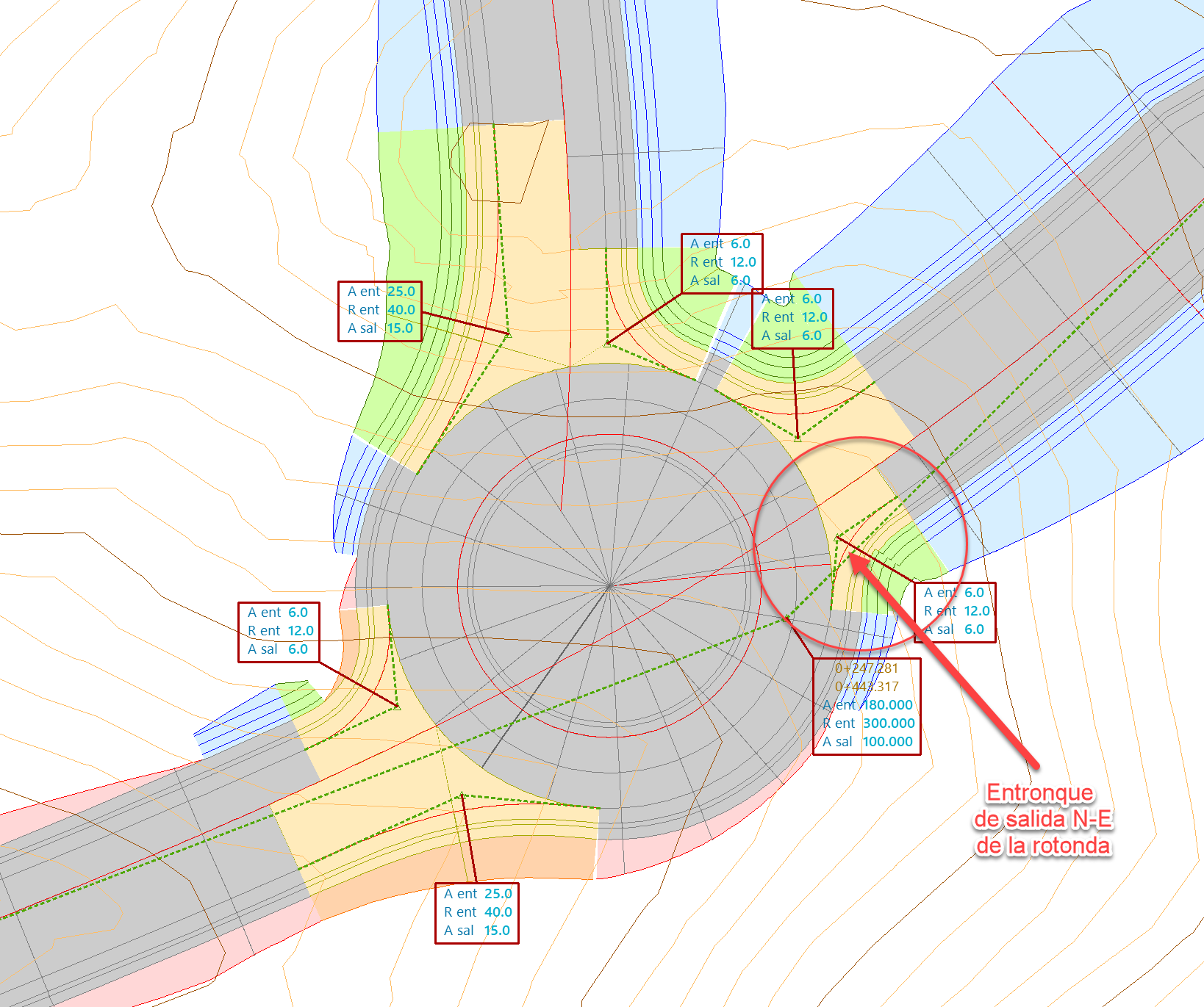 Trazado - Modificar alineaciones - Entronques, preview