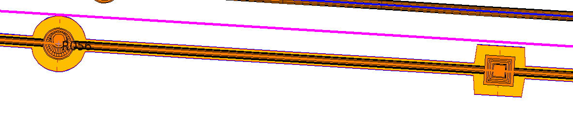 Superficies - Cálculo de QUADs, transiciónes entre tuberías y pozos, resultado en planta