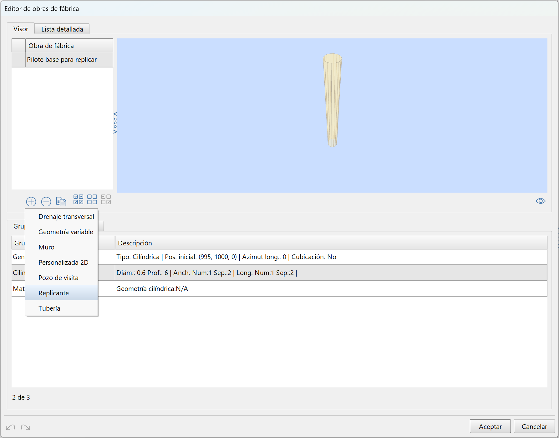 Obras de fábrica - Replicantes - Datos iniciales, dialog