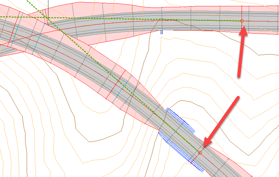 Vista 2D - Alineaciones - Editor de estilos, otras opciones, puntos de control