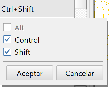 Vista 2D - Zona superior - Herramientas de captura gráfica, dialog - acceso rápido, dialog