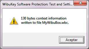 CARTOMAP Classic - Crear archivo de contexto - Confirmación